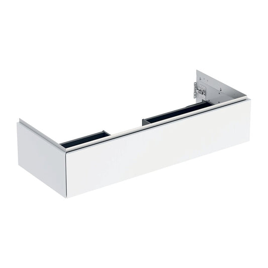 Geberit One Wall-Mounted Base Cabinet Glossy White 120 cm