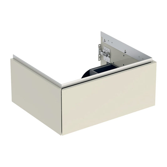 Geberit One Wall-Mounted Base Cabinet Glossy Sand Grey 60 cm