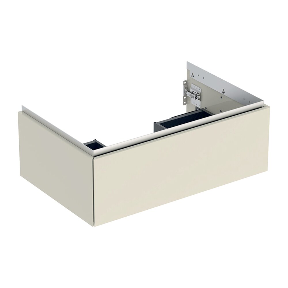 Geberit One Wall-Mounted Base Cabinet Glossy Sand Grey 75 cm