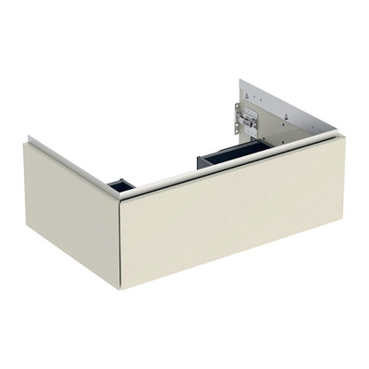 Geberit One Wall-Mounted Base Cabinet Glossy Sand Grey 75 cm