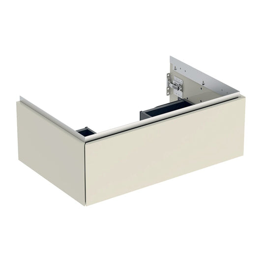 Geberit One Wall-Mounted Base Cabinet Glossy Sand Grey 75 cm
