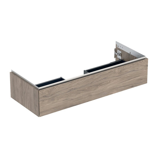 Geberit One Wall-Mounted Base Cabinet American Walnut Hickory 120 cm