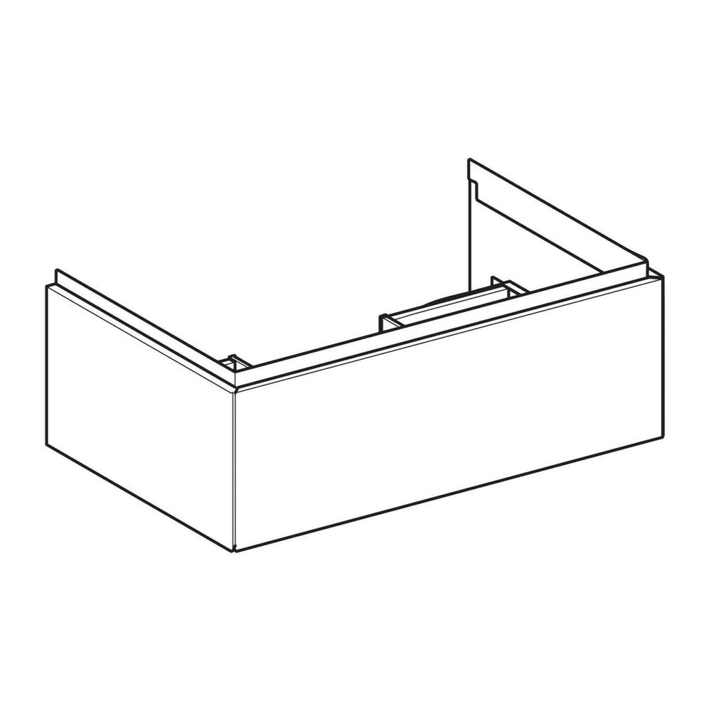 Geberit One Wall-Mounted Base Cabinet Beech Oak 75 cm