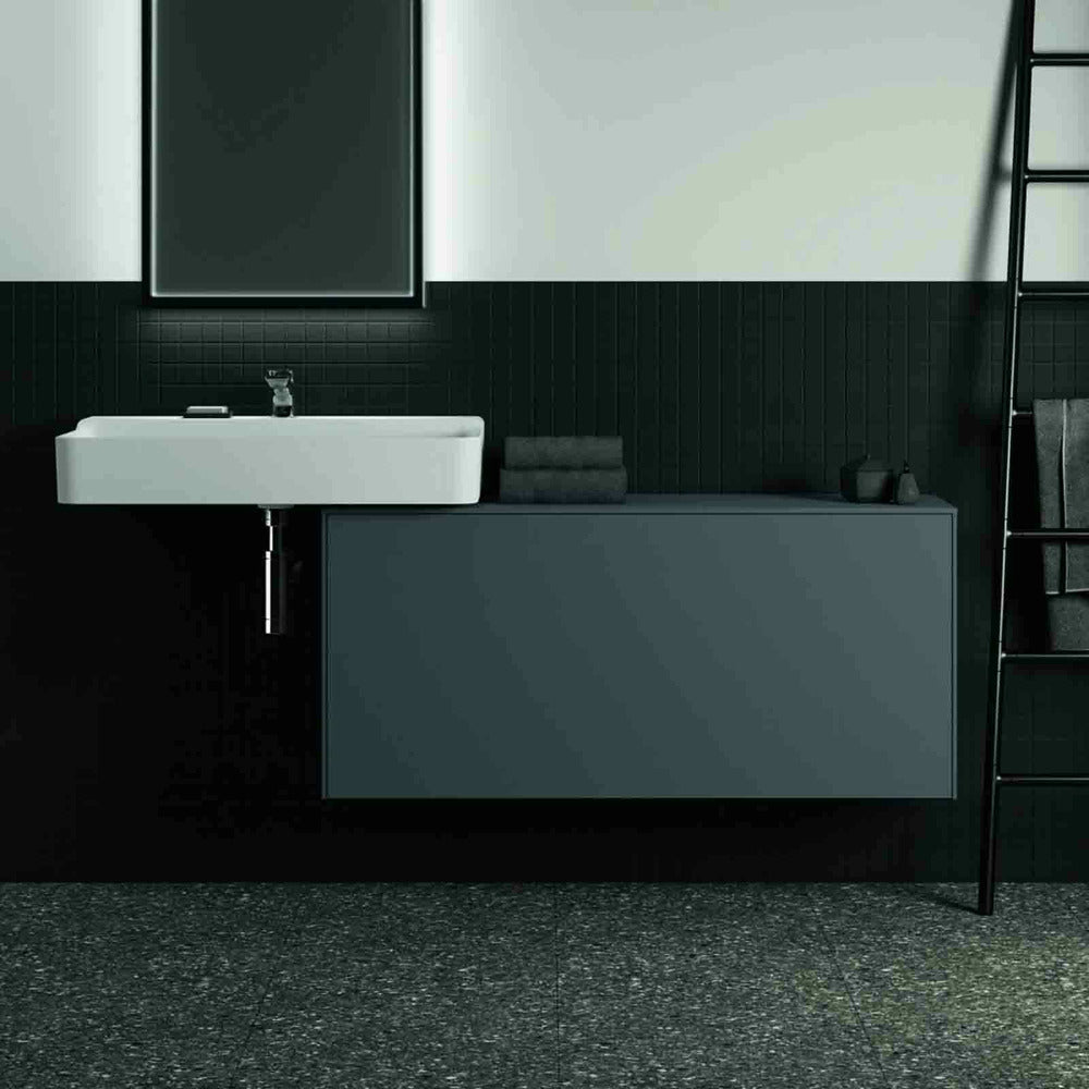 Wall-mounted base cabinet Ideal Standard Atelier Conca 1 drawer with countertop 120 cm matte anthracite