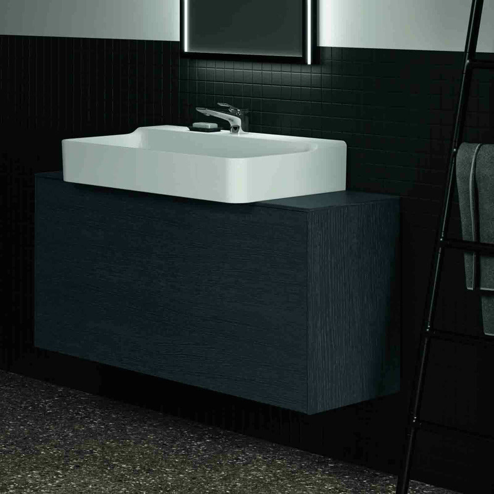 Долна шкаф-полка Ideal Standard Atelier Conca 1 чекмедже и плот с централно изрязване 120 см, завършек дъб тъмен