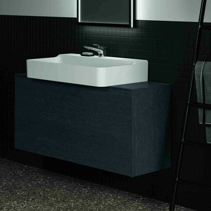 Долна шкаф-полка Ideal Standard Atelier Conca 1 чекмедже и плот с централно изрязване 120 см, завършек дъб тъмен