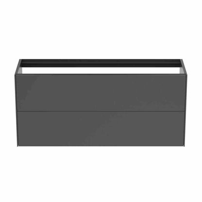 Suspended Base Cabinet Ideal Standard Atelier Conca 2 Drawers 120 cm Matte Anthracite