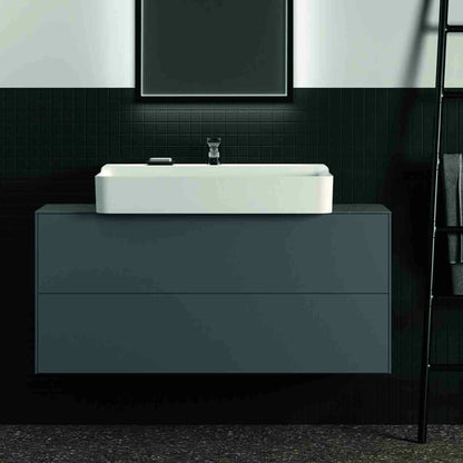Suspended Base Cabinet Ideal Standard Atelier Conca 2 Drawers 120 cm Matte Anthracite