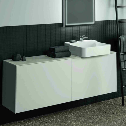 Wall-mounted base cabinet Ideal Standard Atelier Conca 2 drawers 160 cm matte white