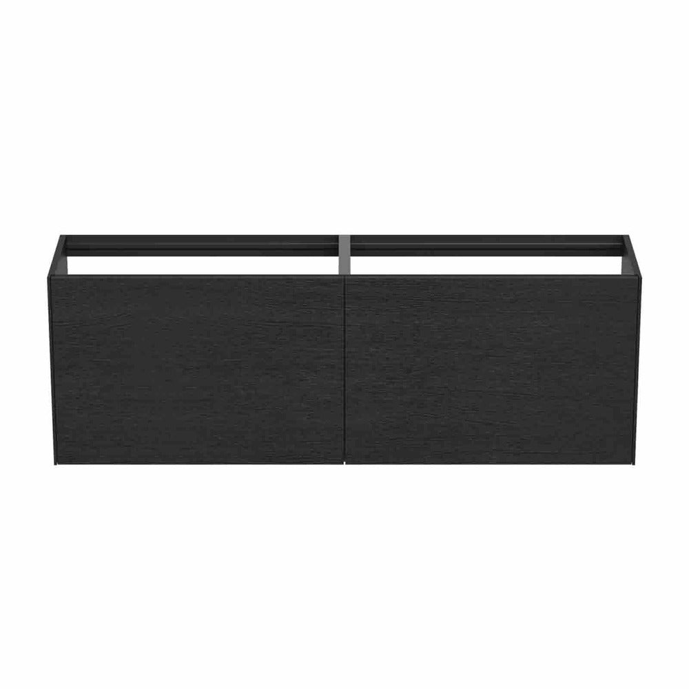 Wall-mounted base cabinet Ideal Standard Atelier Conca 2 drawers 160 cm dark oak finish