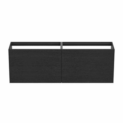 Wall-mounted base cabinet Ideal Standard Atelier Conca 2 drawers 160 cm dark oak finish