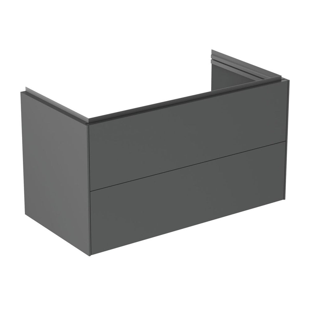 Долен шкаф за баня Ideal Standard Atelier Conca 2 чекмеджета антрацит мат 100 см