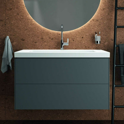 Долен шкаф за баня Ideal Standard Atelier Conca 2 чекмеджета антрацит мат 100 см
