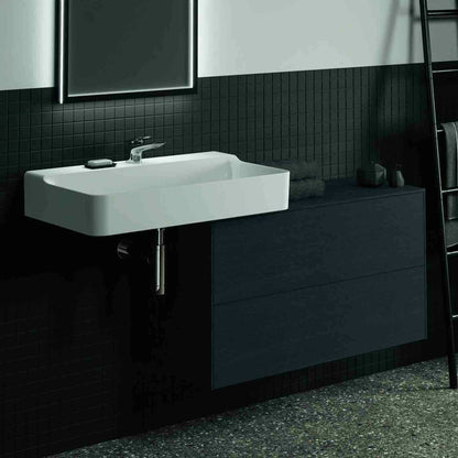 Долна стойка за монтаж Ideal Standard Atelier Conca 2 чекмеджета с плот 100 см, фино довършване дъб тъмен