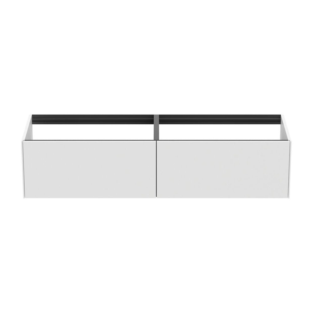 Suspended Base Cabinet Ideal Standard Atelier Conca Matte White 2 Drawers 160 cm