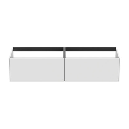 Suspended Base Cabinet Ideal Standard Atelier Conca Matte White 2 Drawers 160 cm