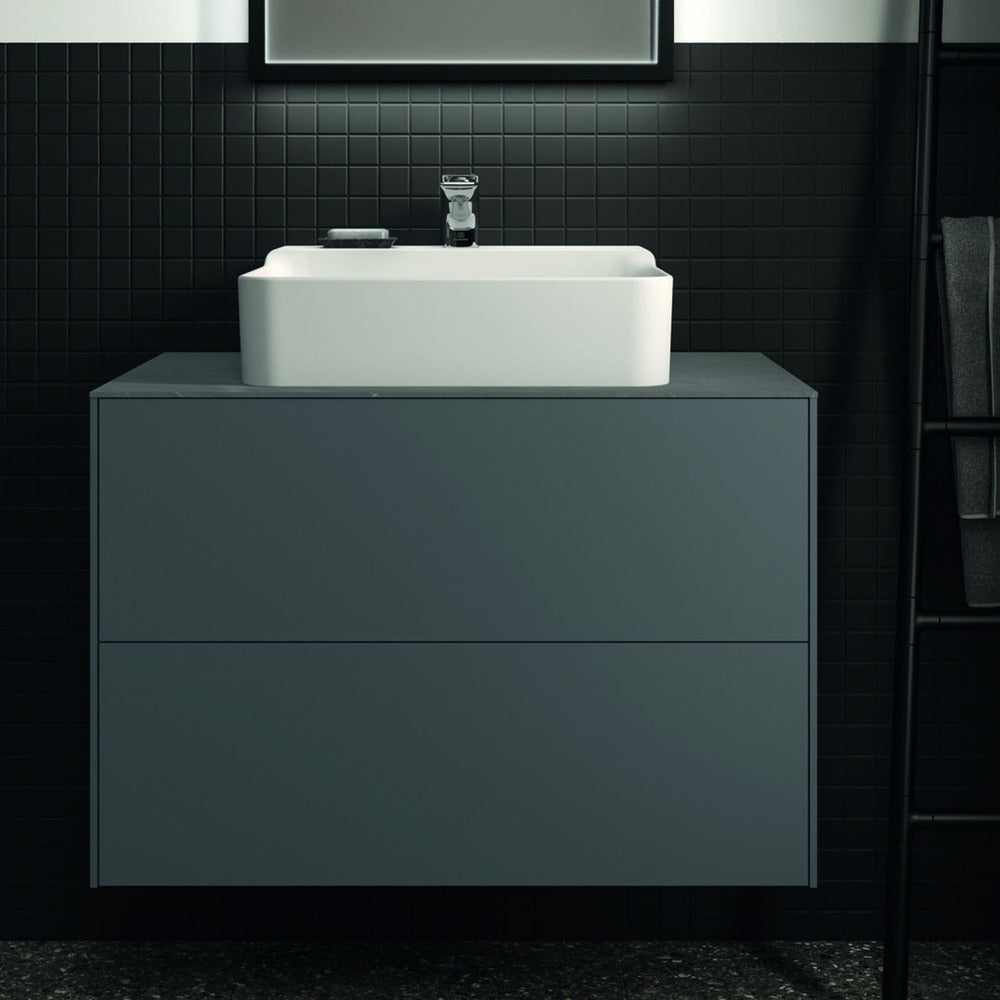 Долна висяща секция Ideal Standard Atelier Conca антрацит мат 2 шкафчета 80 см