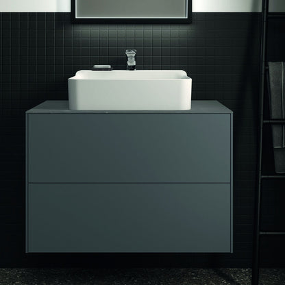 Долна висяща секция Ideal Standard Atelier Conca антрацит мат 2 шкафчета 80 см