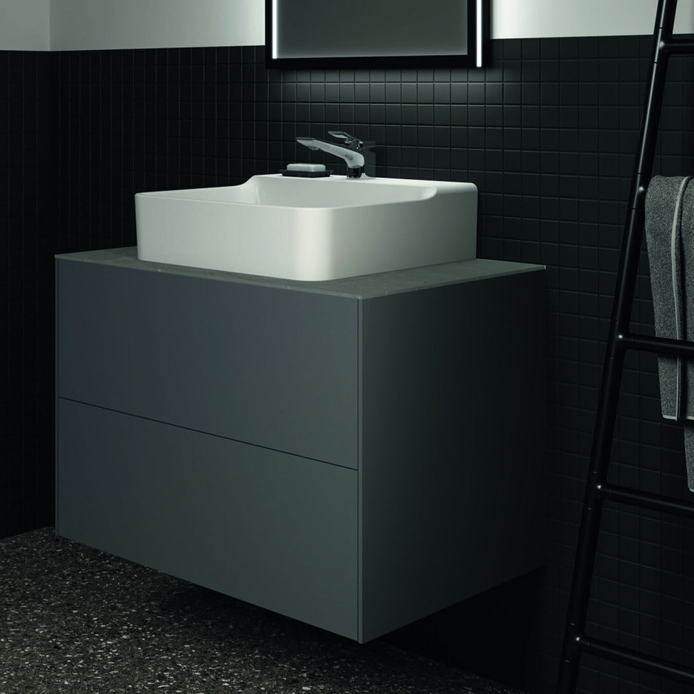 Долна висяща секция Ideal Standard Atelier Conca антрацит мат 2 шкафчета 80 см