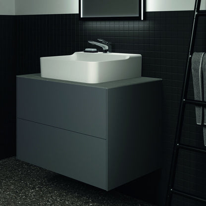Долна висяща секция Ideal Standard Atelier Conca антрацит мат 2 шкафчета 80 см