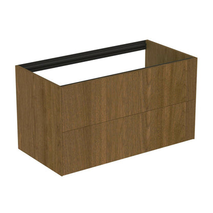Шкаф за баня Ideal Standard Atelier Conca, тъмен орех, 2 чекмеджета, 100 см
