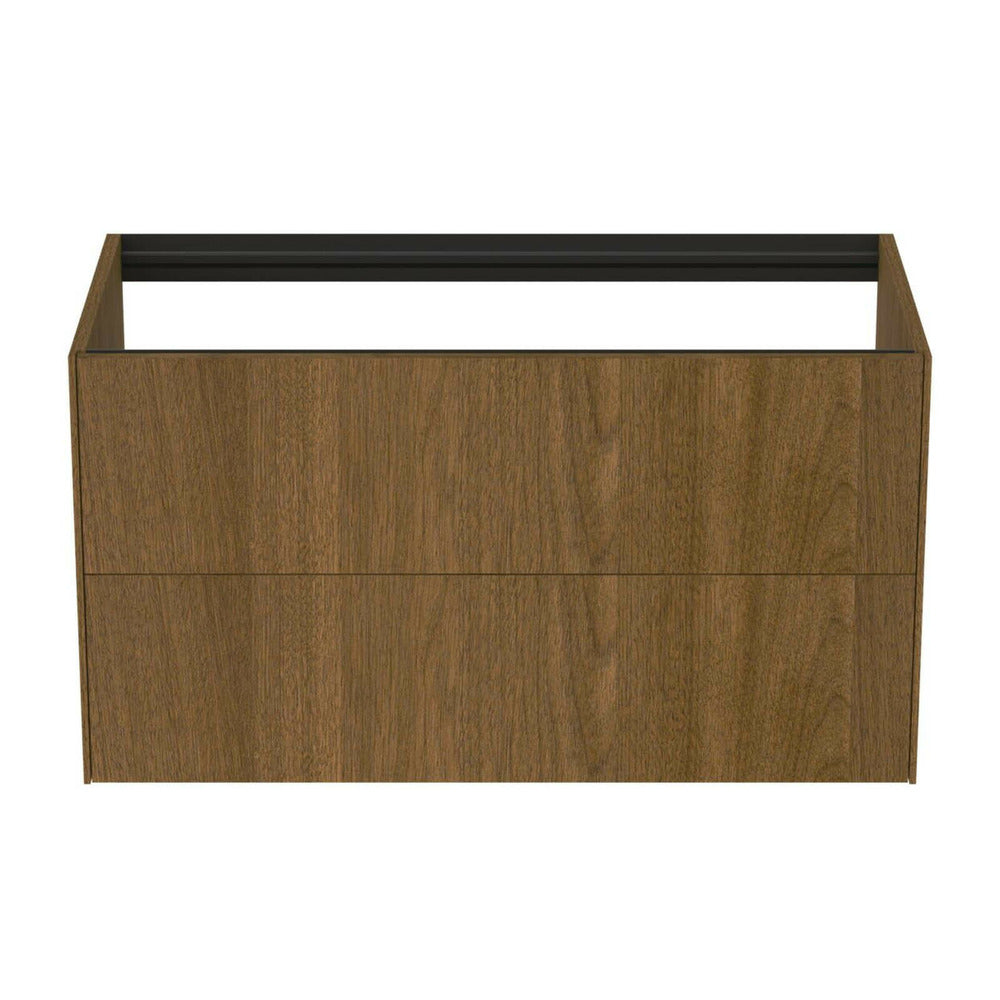 Шкаф за баня Ideal Standard Atelier Conca, тъмен орех, 2 чекмеджета, 100 см