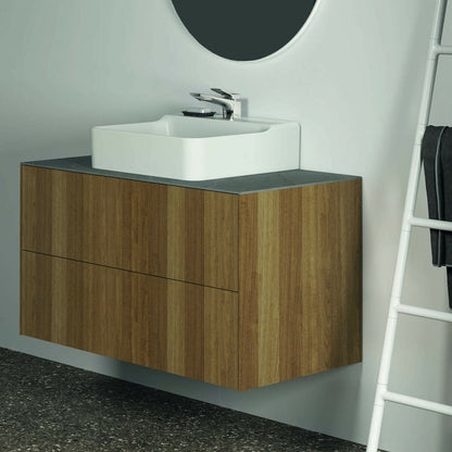 Шкаф за баня Ideal Standard Atelier Conca, тъмен орех, 2 чекмеджета, 100 см