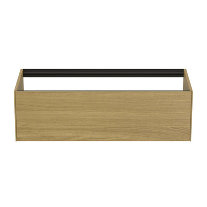Ideal Standard Atelier Conca Wall-Mounted Base Cabinet Light Oak Finish 1 Drawer 120 cm