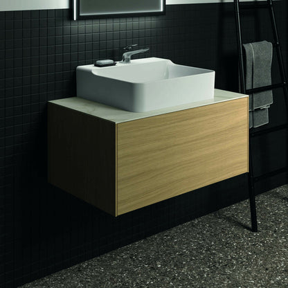 Висящ шкаф Ideal Standard Atelier Conca, светъл дъб, 1 чекмедже, 80 см