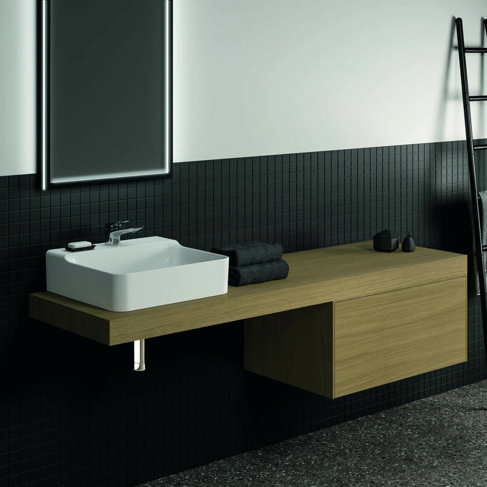 Висящ шкаф Ideal Standard Atelier Conca, светъл дъб, 1 чекмедже, 80 см