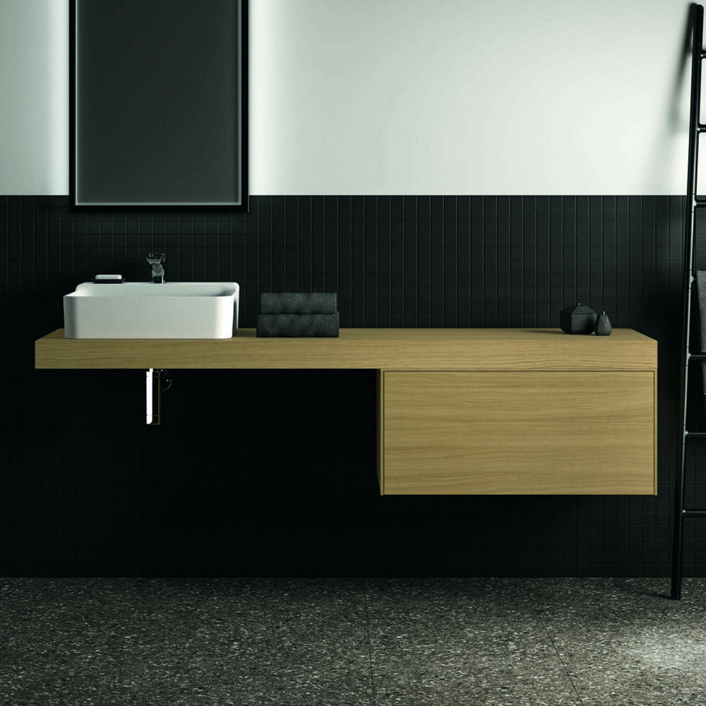 Висящ шкаф Ideal Standard Atelier Conca, светъл дъб, 1 чекмедже, 80 см