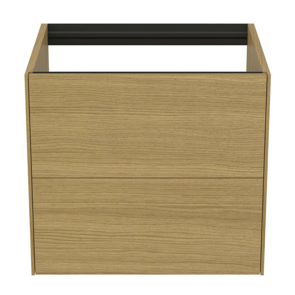 Суспендиран шкаф за баня Ideal Standard Atelier Conca, финиш дъб светъл, 2 чекмеджета, 60 см