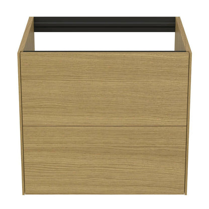 Суспендиран шкаф за баня Ideal Standard Atelier Conca, финиш дъб светъл, 2 чекмеджета, 60 см