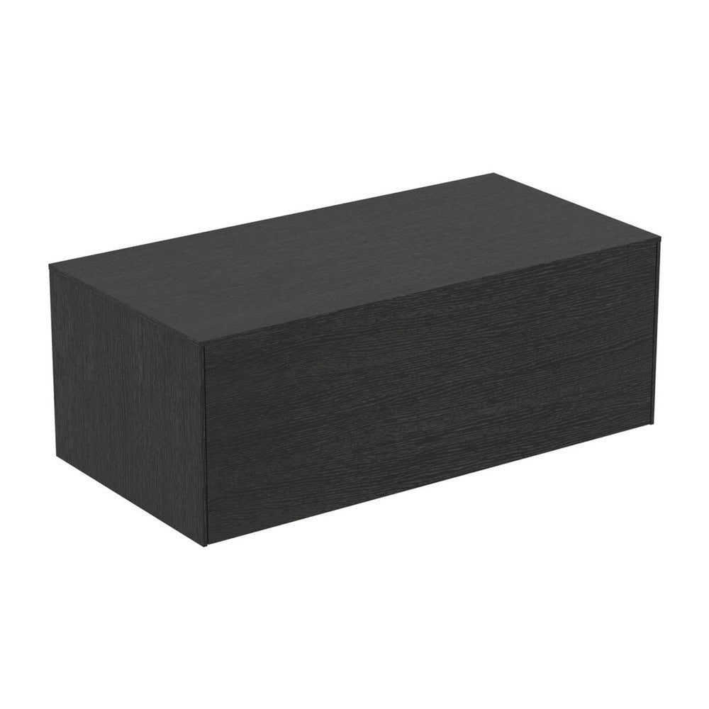 Ideal Standard Atelier Conca Wall-Mounted Base Cabinet Dark Oak Finish 1 Drawer with Top 100 cm