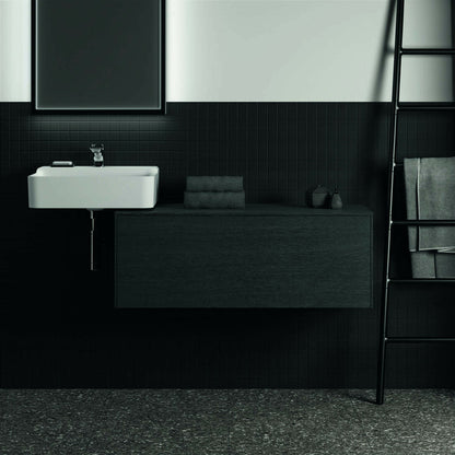 Ideal Standard Atelier Conca Wall-Mounted Base Cabinet Dark Oak Finish 1 Drawer with Top 100 cm