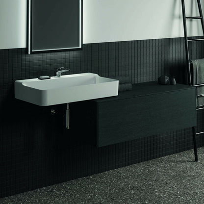 Suspended Base Cabinet Ideal Standard Atelier Conca Dark Oak Finish 1 Drawer with Top 120 cm