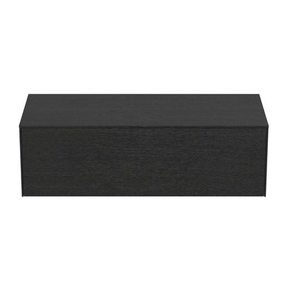 Suspended Base Cabinet Ideal Standard Atelier Conca Dark Oak Finish 1 Drawer with Top 120 cm