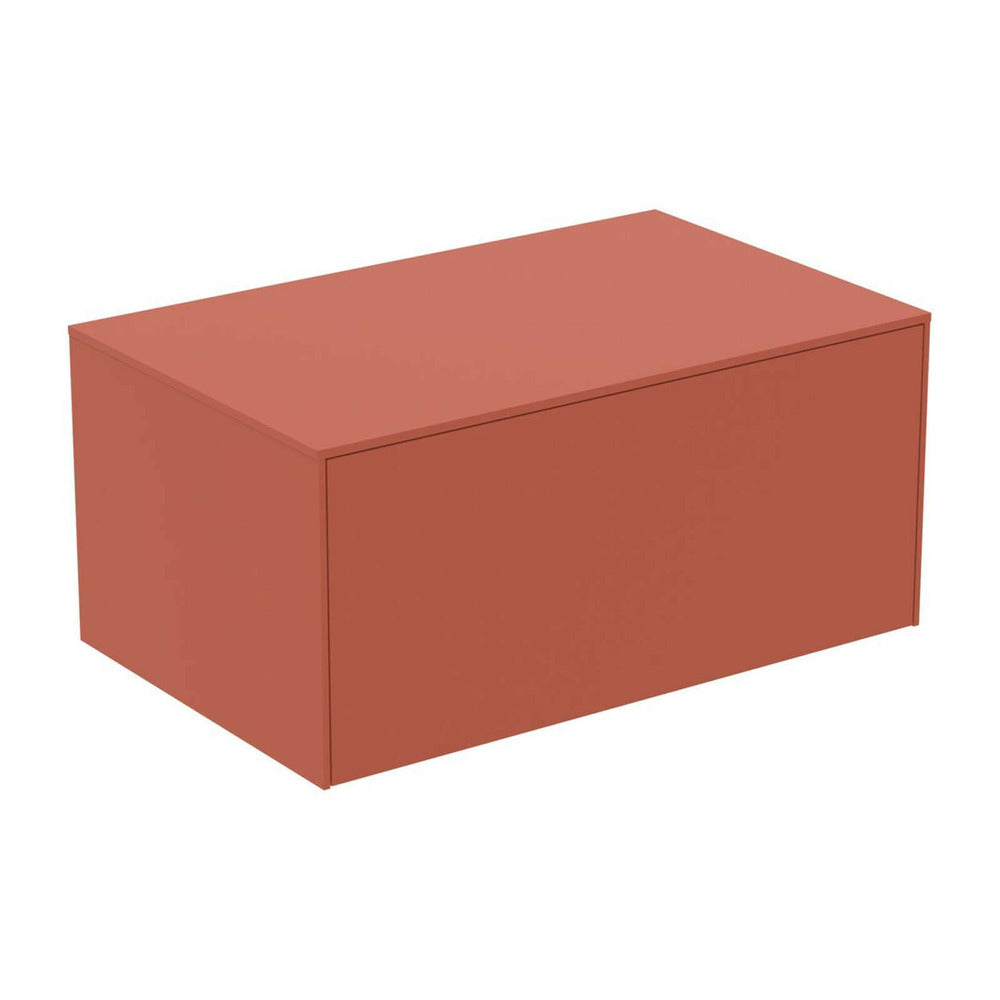 Ideal Standard Atelier Conca Wall-Mounted Base Cabinet Red - Orange Matte 1 Drawer with Top 80 cm