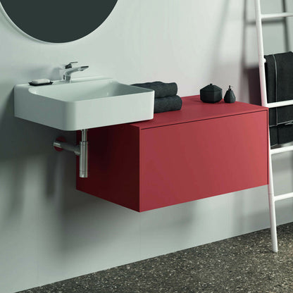 Ideal Standard Atelier Conca Wall-Mounted Base Cabinet Red - Orange Matte 1 Drawer with Top 80 cm