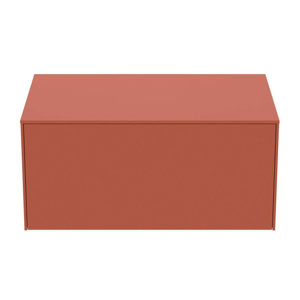 Ideal Standard Atelier Conca Wall-Mounted Base Cabinet Red - Orange Matte 1 Drawer with Top 80 cm