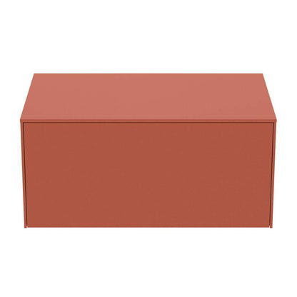 Ideal Standard Atelier Conca Wall-Mounted Base Cabinet Red - Orange Matte 1 Drawer with Top 80 cm