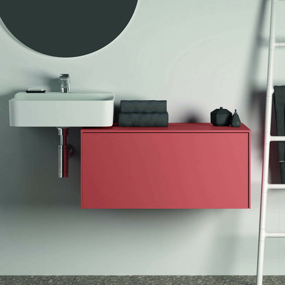 Ideal Standard Atelier Conca Wall-Mounted Base Cabinet Red - Orange Matte 1 Drawer with Top 80 cm