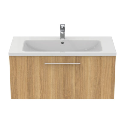 Ideal Standard i.life B Wall-Mounted Base Cabinet Natural Oak Finish 1 Drawer 100 cm