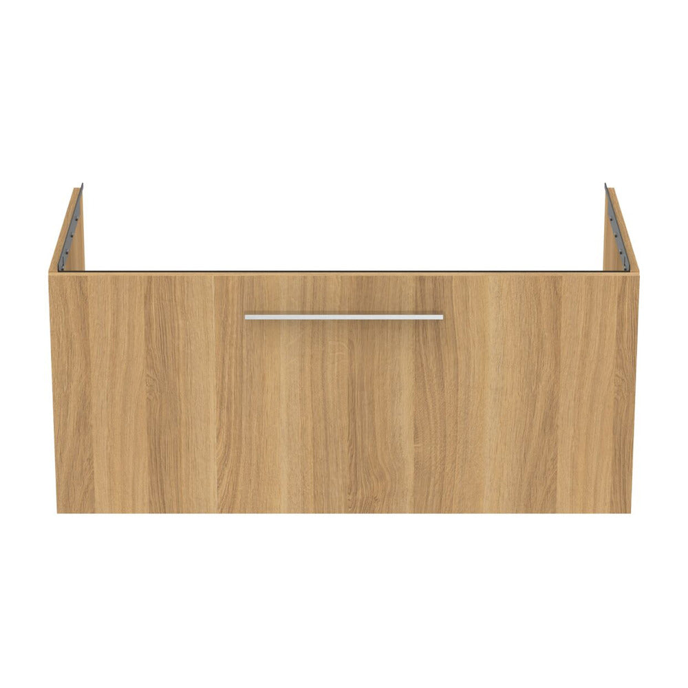 Ideal Standard i.life B Wall-Mounted Base Cabinet Natural Oak Finish 1 Drawer 100 cm