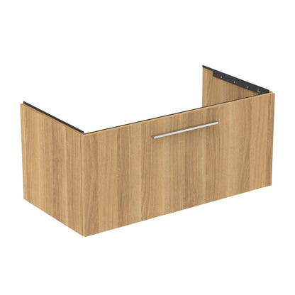 Ideal Standard i.life B Wall-Mounted Base Cabinet Natural Oak Finish 1 Drawer 100 cm