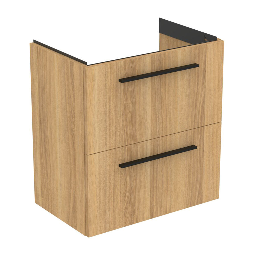 Wall-mounted base cabinet Ideal Standard i.life S 2 drawers oak 60 cm