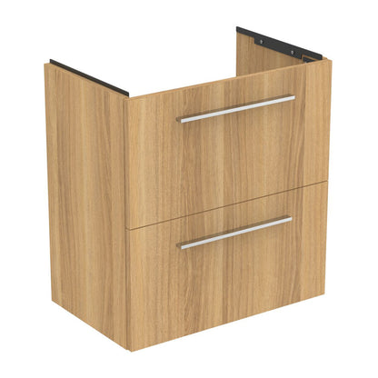 Wall-mounted base cabinet Ideal Standard i.life S 2 drawers oak 60 cm