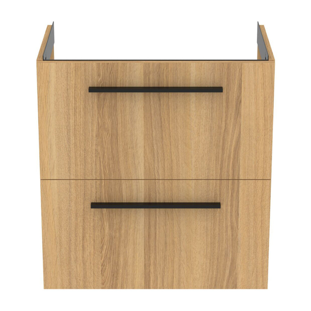 Wall-mounted base cabinet Ideal Standard i.life S 2 drawers oak 60 cm