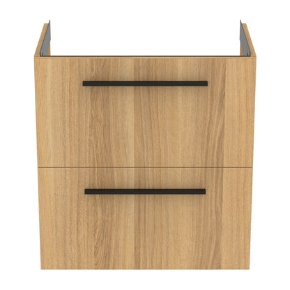 Wall-mounted base cabinet Ideal Standard i.life S 2 drawers oak 60 cm