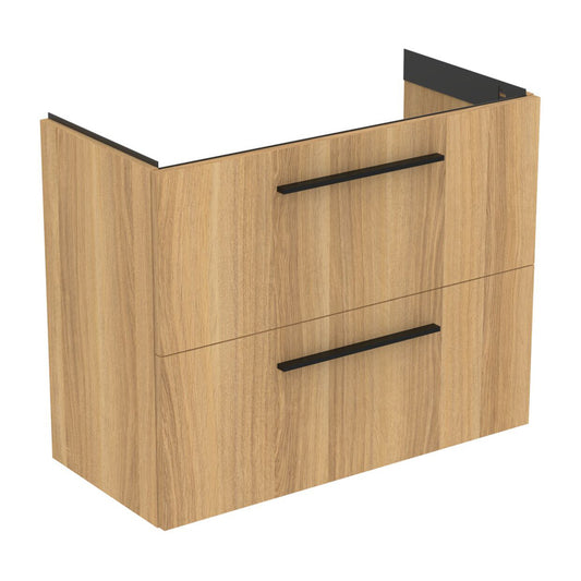 Долен шкаф за баня Ideal Standard i.life S 2 чекмеджета дъб 80 см